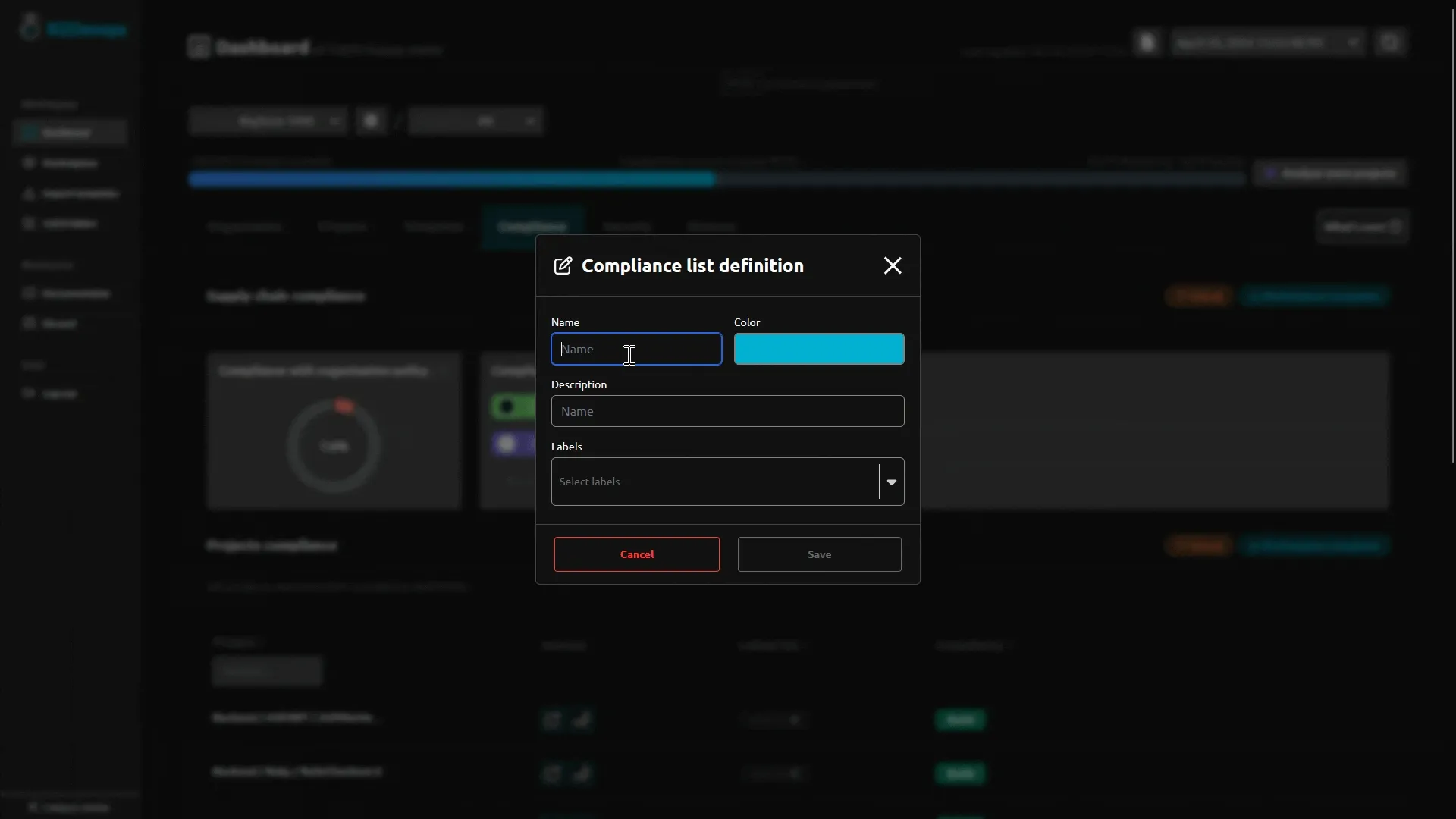 Define compliance list