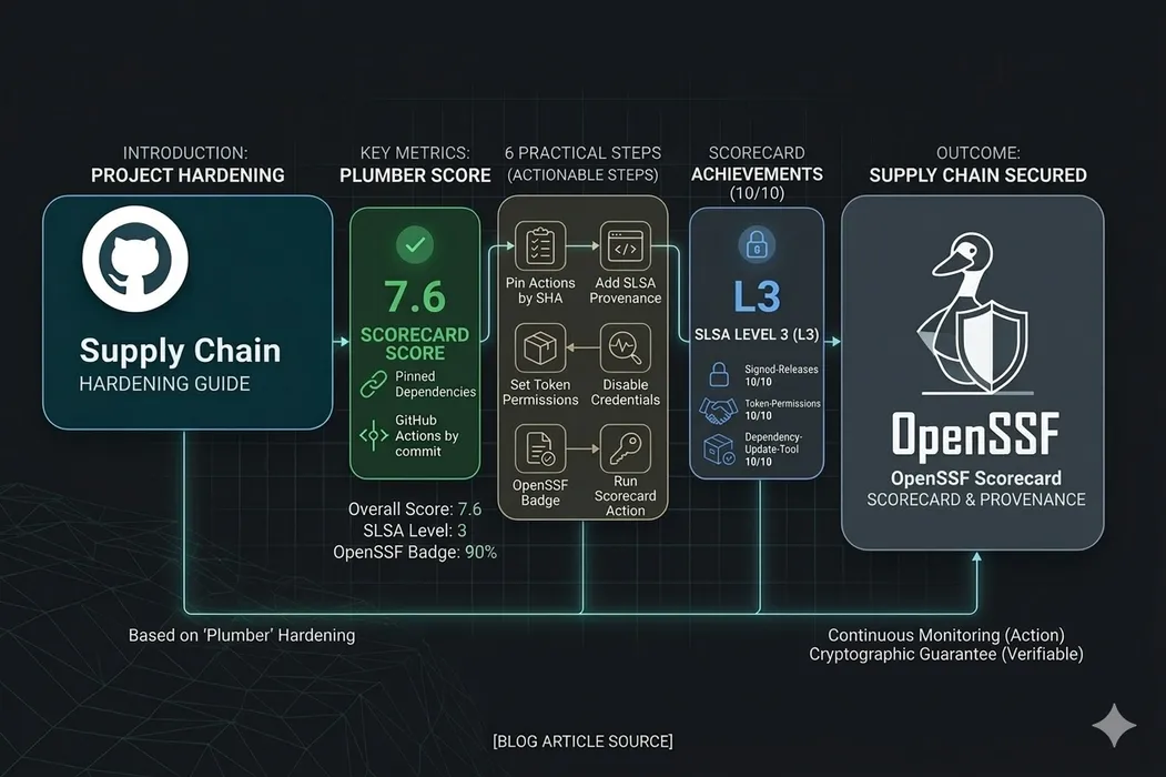 6 Practical Steps to Harden Your GitHub Project's Supply Chain blog post