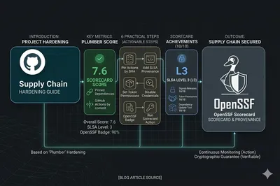 Cover for 6 Practical Steps to Harden Your GitHub Project's Supply Chain