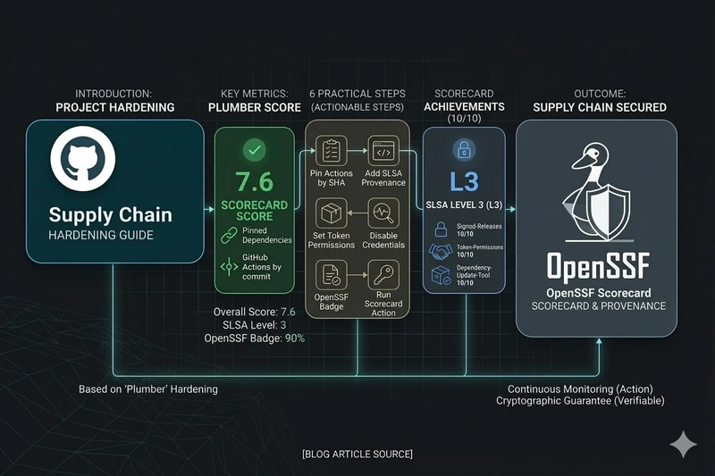 Cover for 6 Practical Steps to Harden Your GitHub Project's Supply Chain