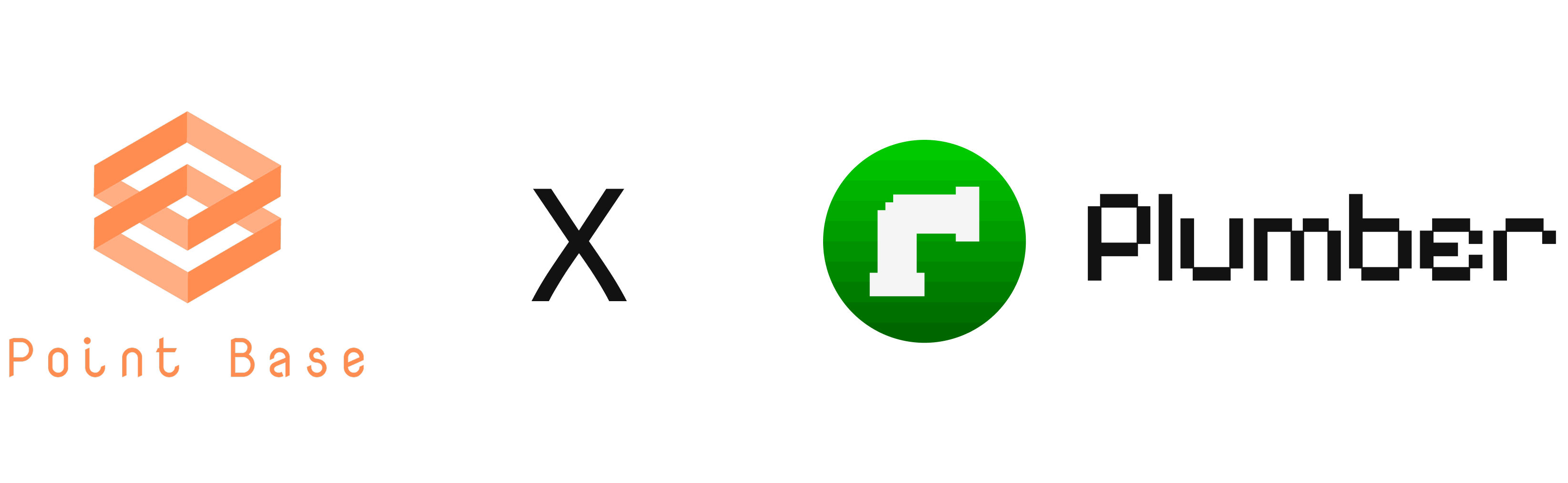 Project badge showing PointBase and Plumber logos